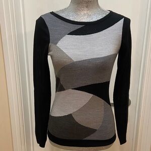 The Limited Black and Gray Sweater